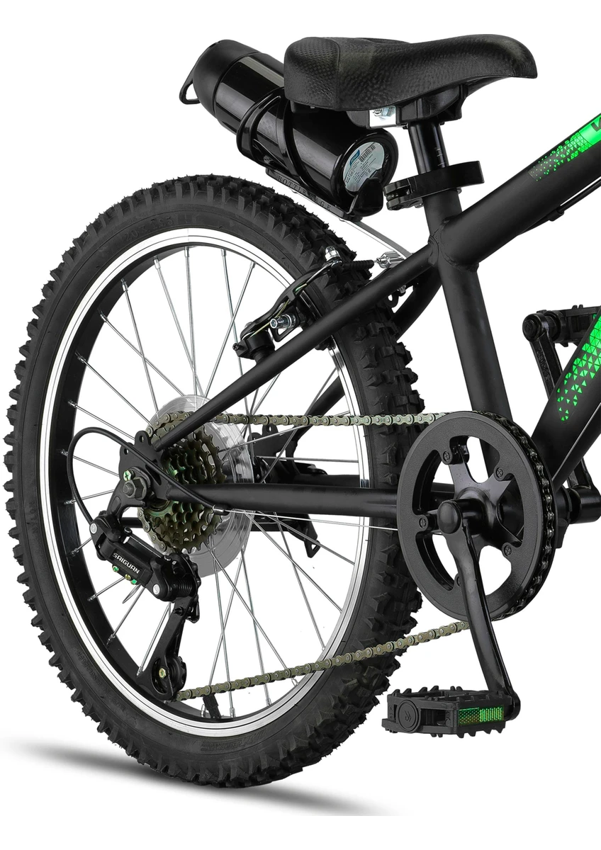 Trendbike Mistral M 20 Jant Vitesli Çocuk Bisikleti 6-9 Yaş Çocuk Bisikleti Siyah-Neon Yeşil 20.410-S-NY